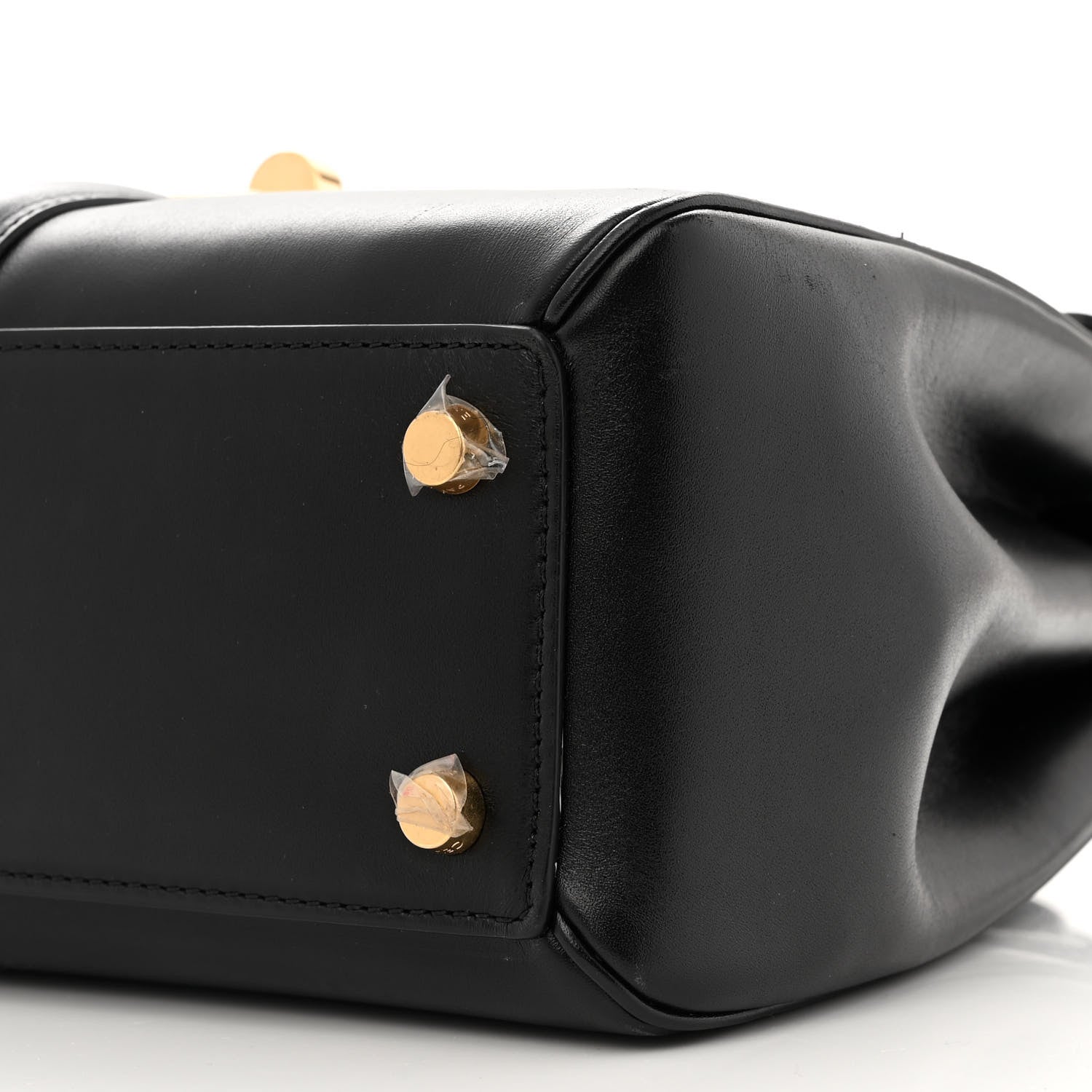 Celine Satinated Calfskin Small 16 Top Handle Bag Black 12 of 14