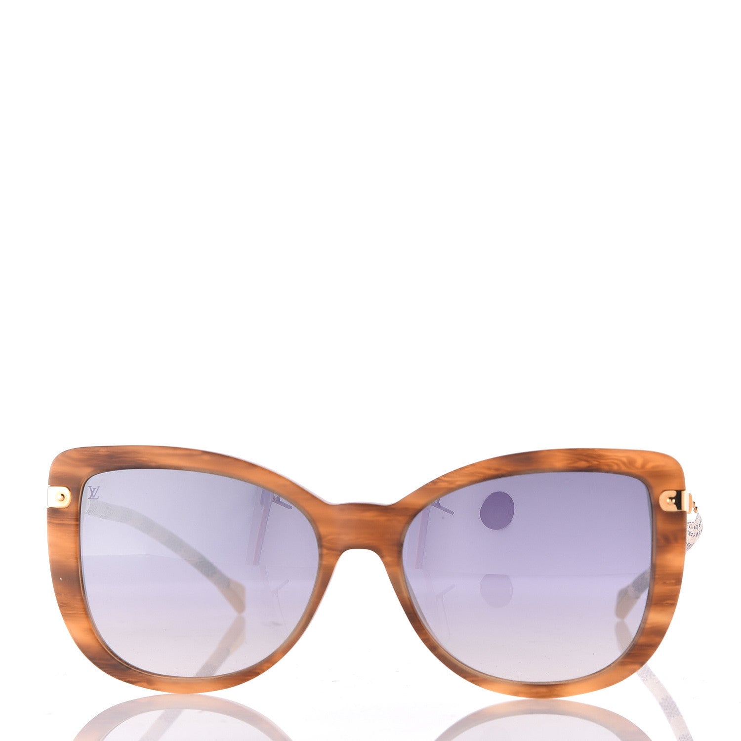 Louis Vuitton Damier Azur Charlotte Sunglasses Z0917W Tortoise 2 of 6