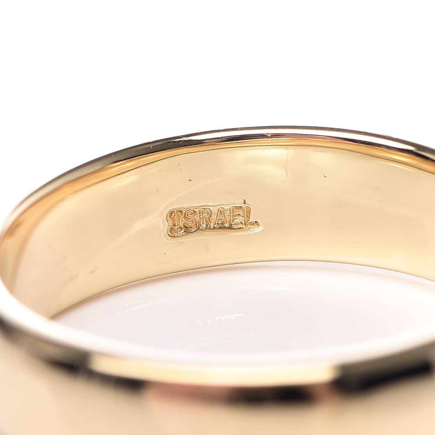 18K Yellow Gold Diamond Door Knocker Ring 50 5.25