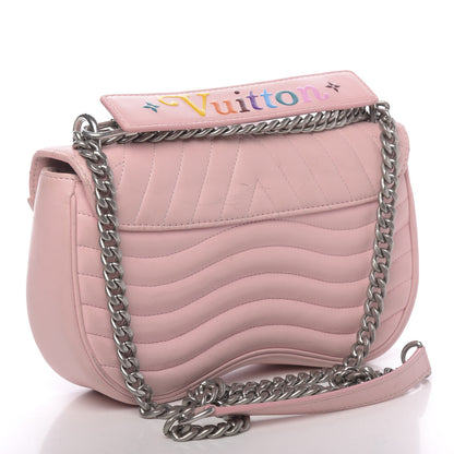 Louis Vuitton Calfskin New Wave Chain MM Smoothie Pink 3 of 17