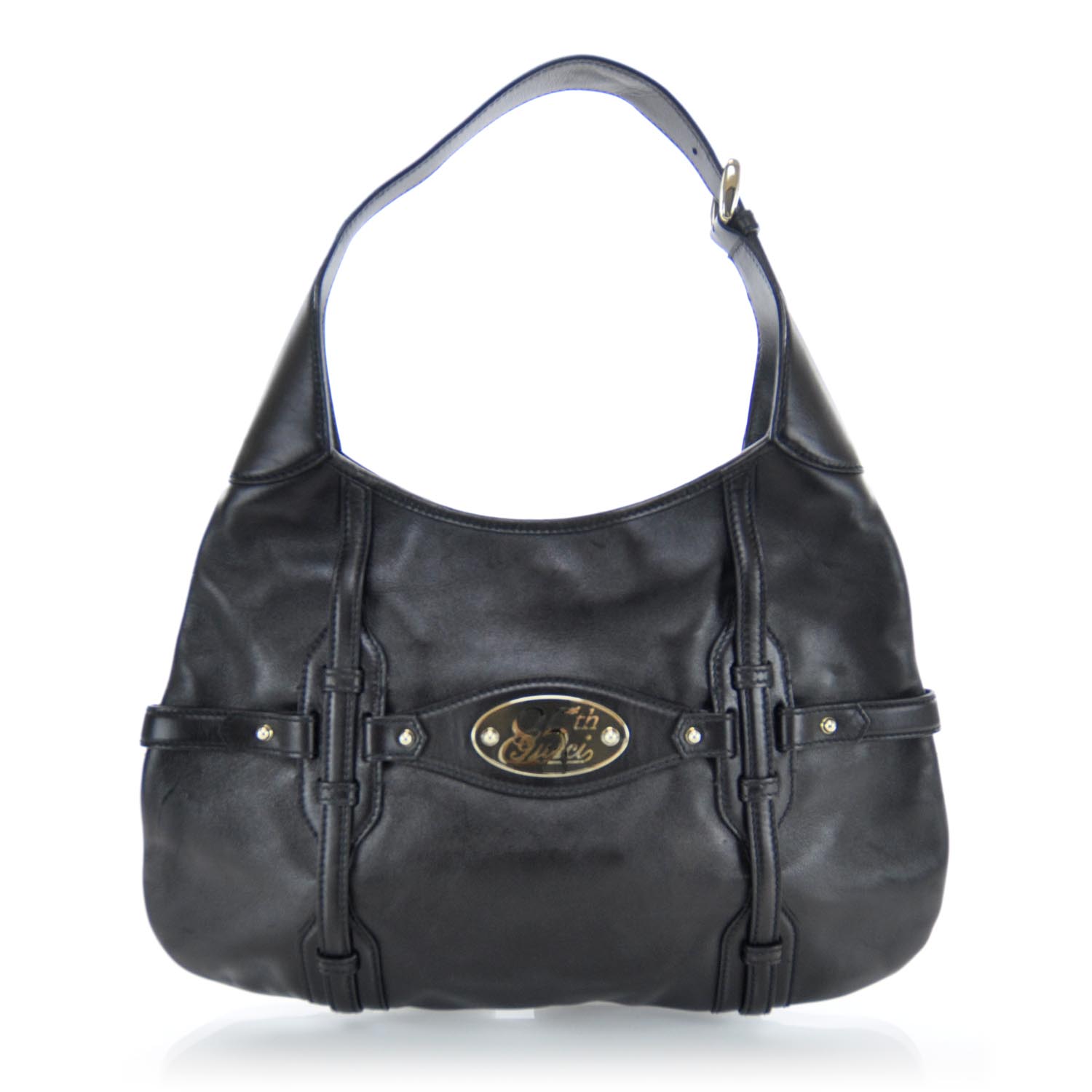 Gucci Leather Horsebit 85th Anniversary Hobo Black 3 of 11