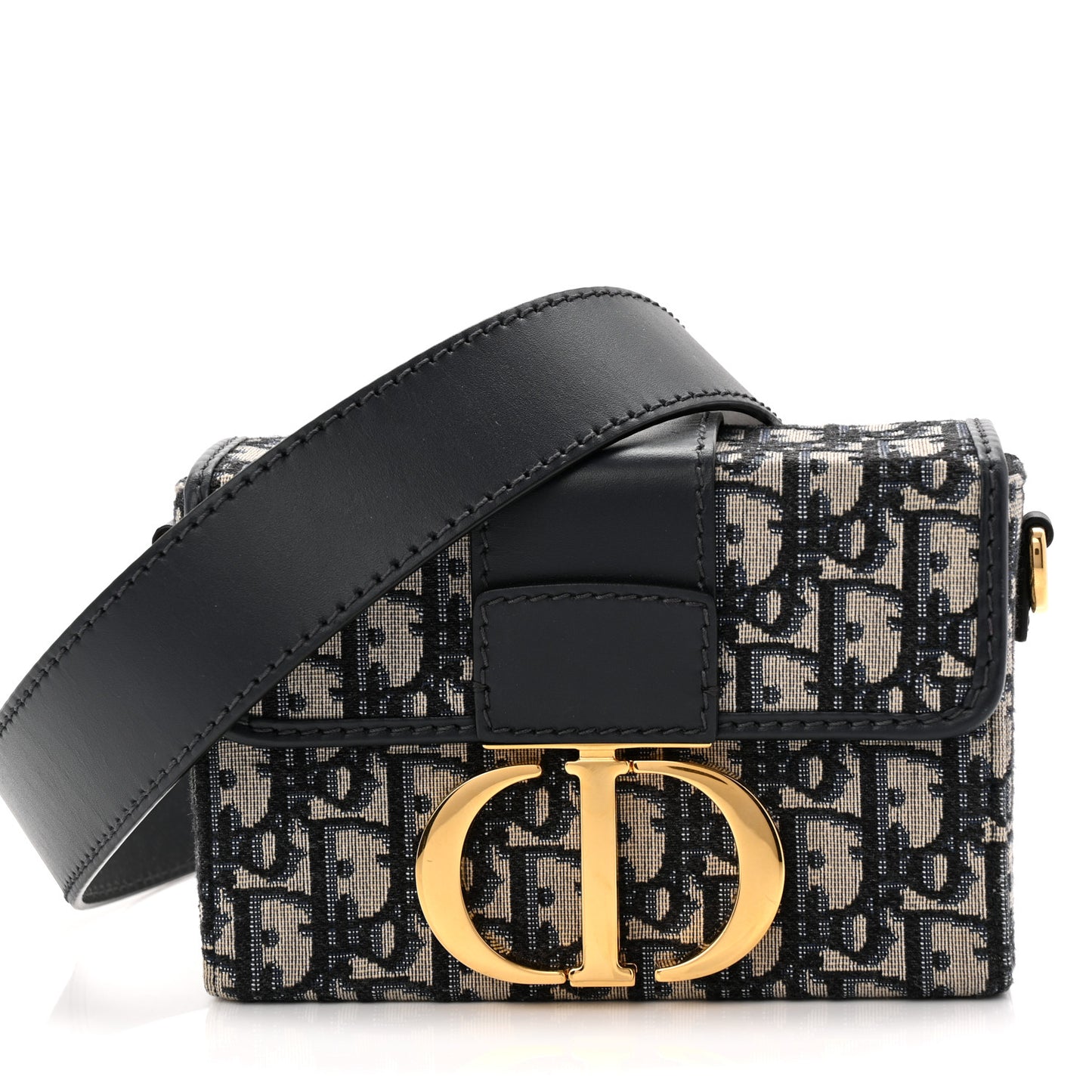 Oblique 30 Montaigne Box Bag Blue Blue