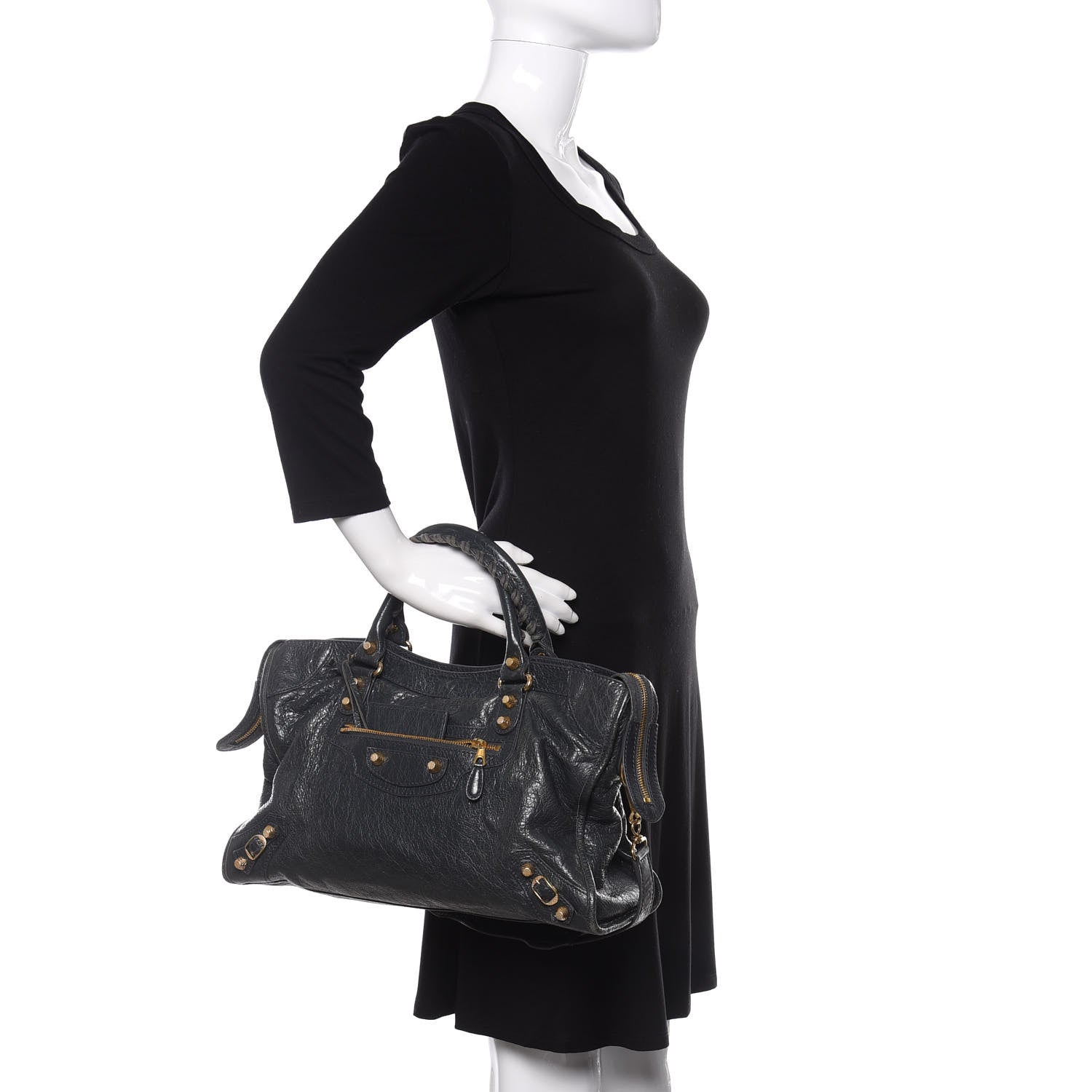 Balenciaga Agneau Giant 12 Gold Hardware City Anthracite 3 of 18