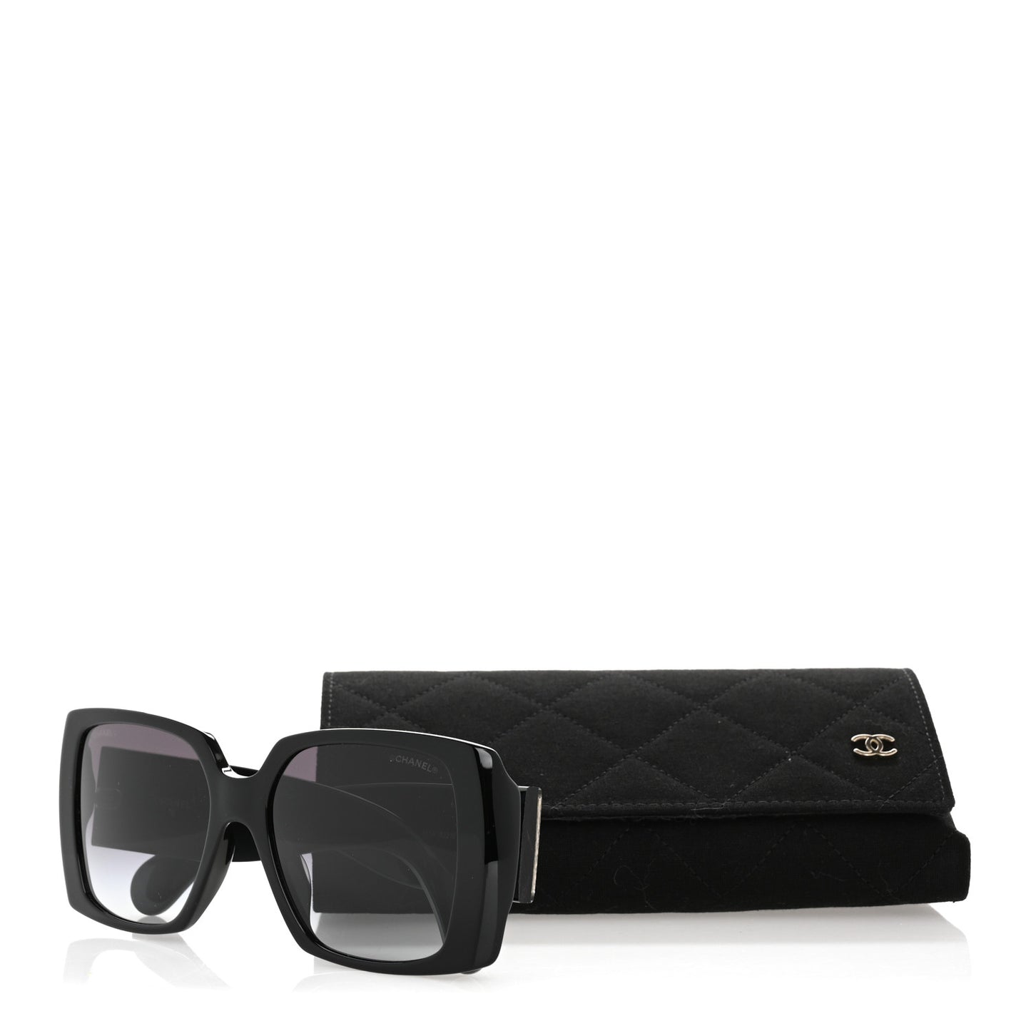 Acetate Rectangle Sunglasses 71551A Black