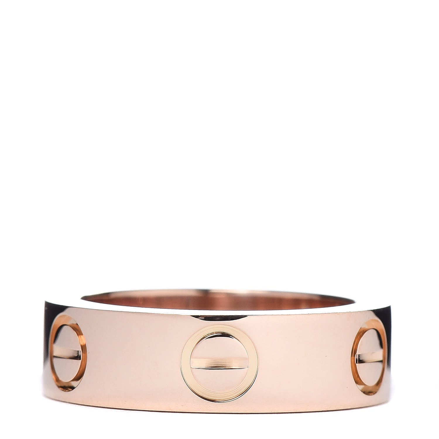Cartier 18K Pink Gold Pink Sapphire 5.5mm LOVE Ring 48 4.5 3 of 4