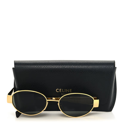 Celine Metal Triomphe 01 Sunglasses CL40235U Gold Green 7 of 7