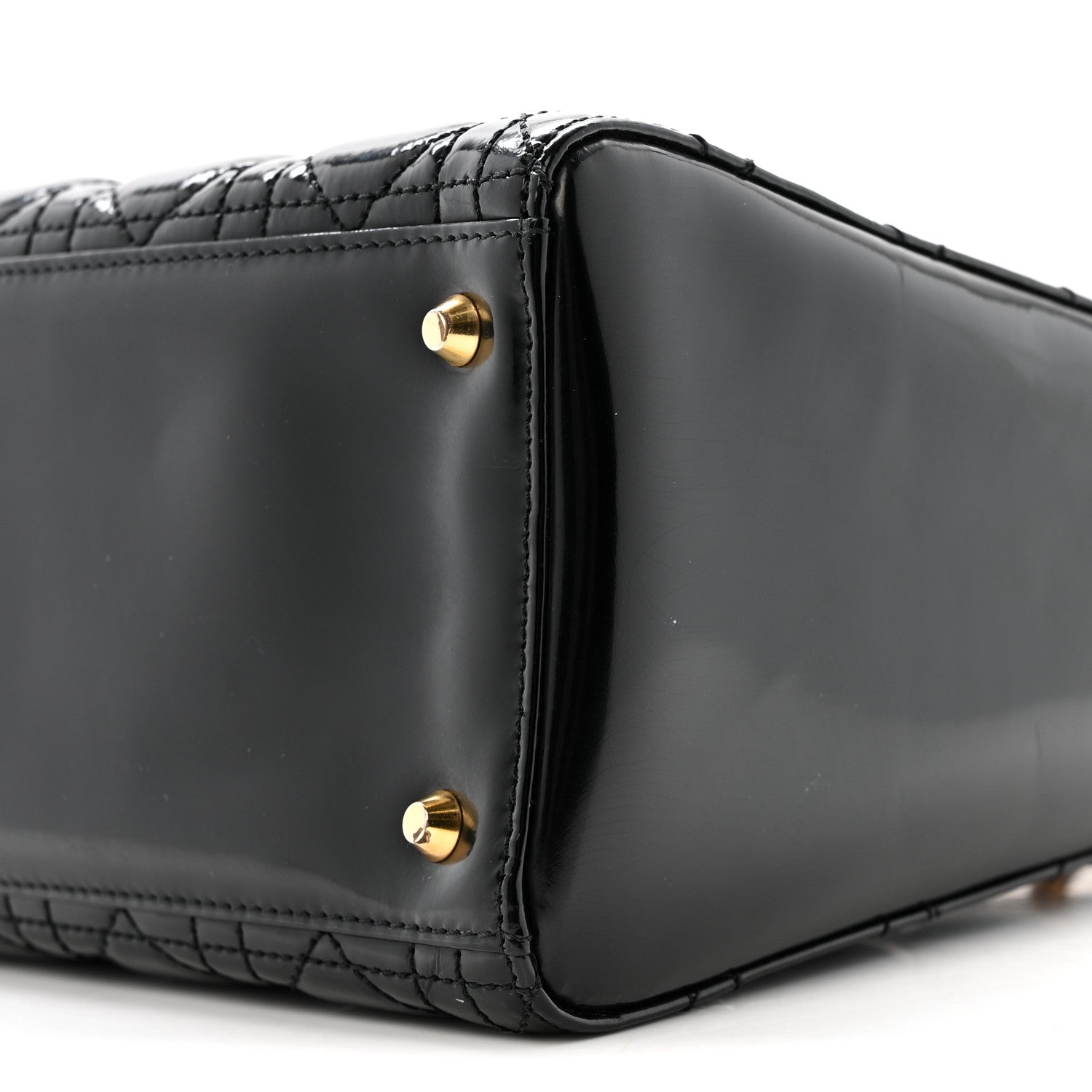 Christian Dior Patent Cannage Medium Lady Dior Black 10 of 15