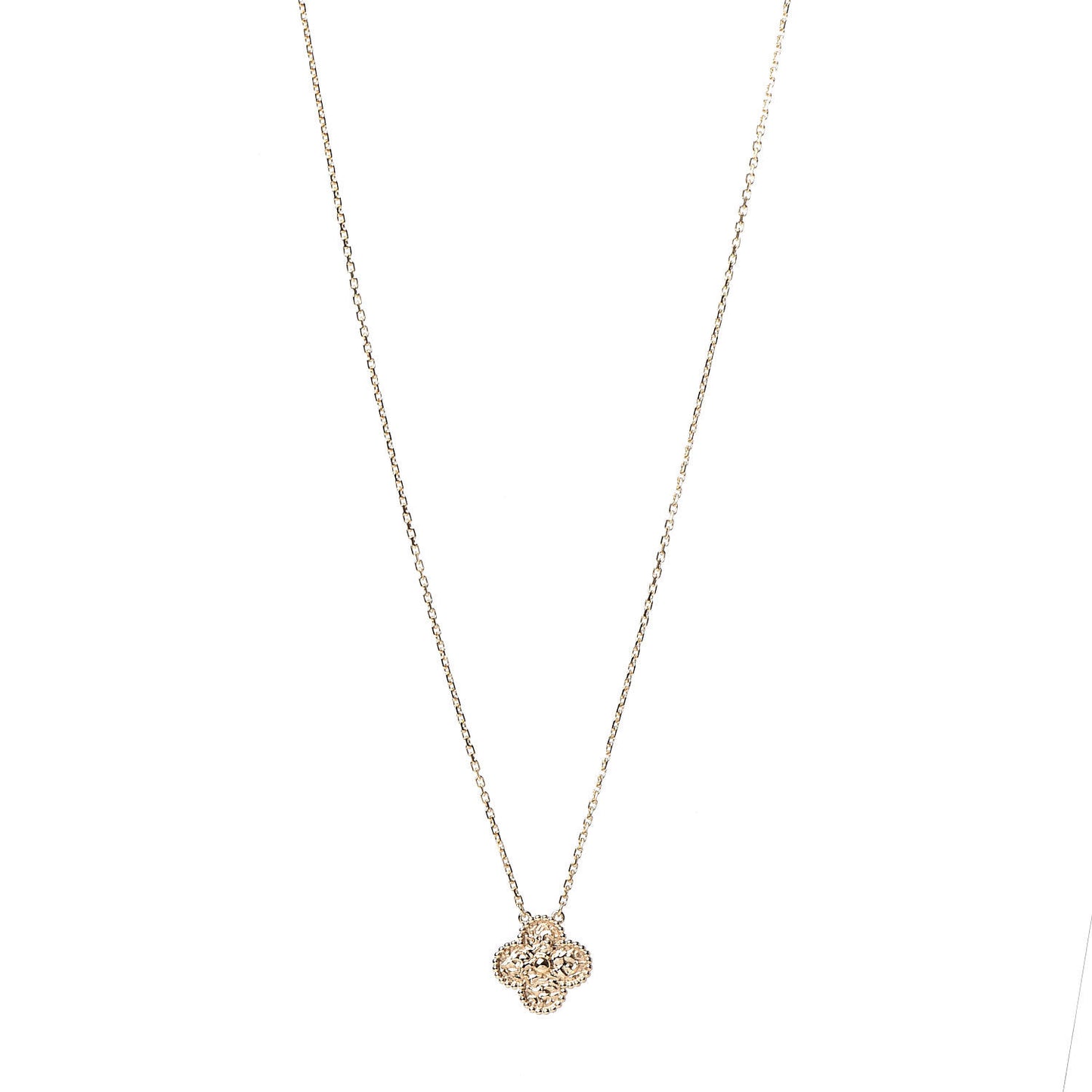 18K Yellow Gold Vintage Alhambra Pendant Necklace