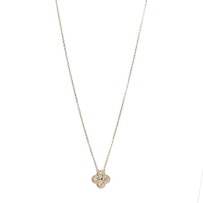 Van Cleef & Arpels 18K Yellow Gold Vintage Alhambra Pendant Necklace 1 of 8