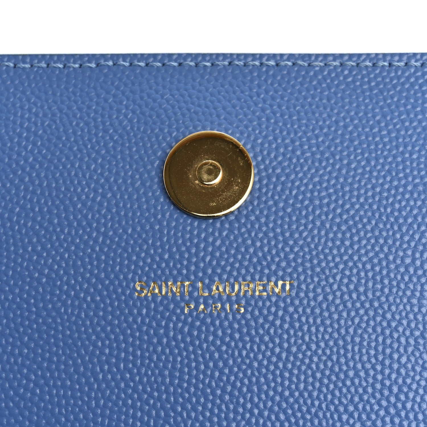 Saint Laurent Grain De Poudre Classic Kate Monogram Clutch Blue Clair 6 of 9