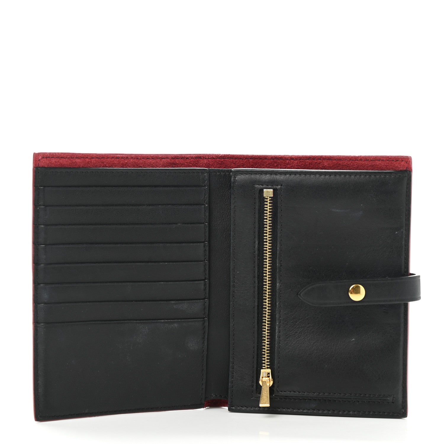 Celine Smooth Calfskin Medium Multifunction Strap Wallet Coquelicot 5 of 8