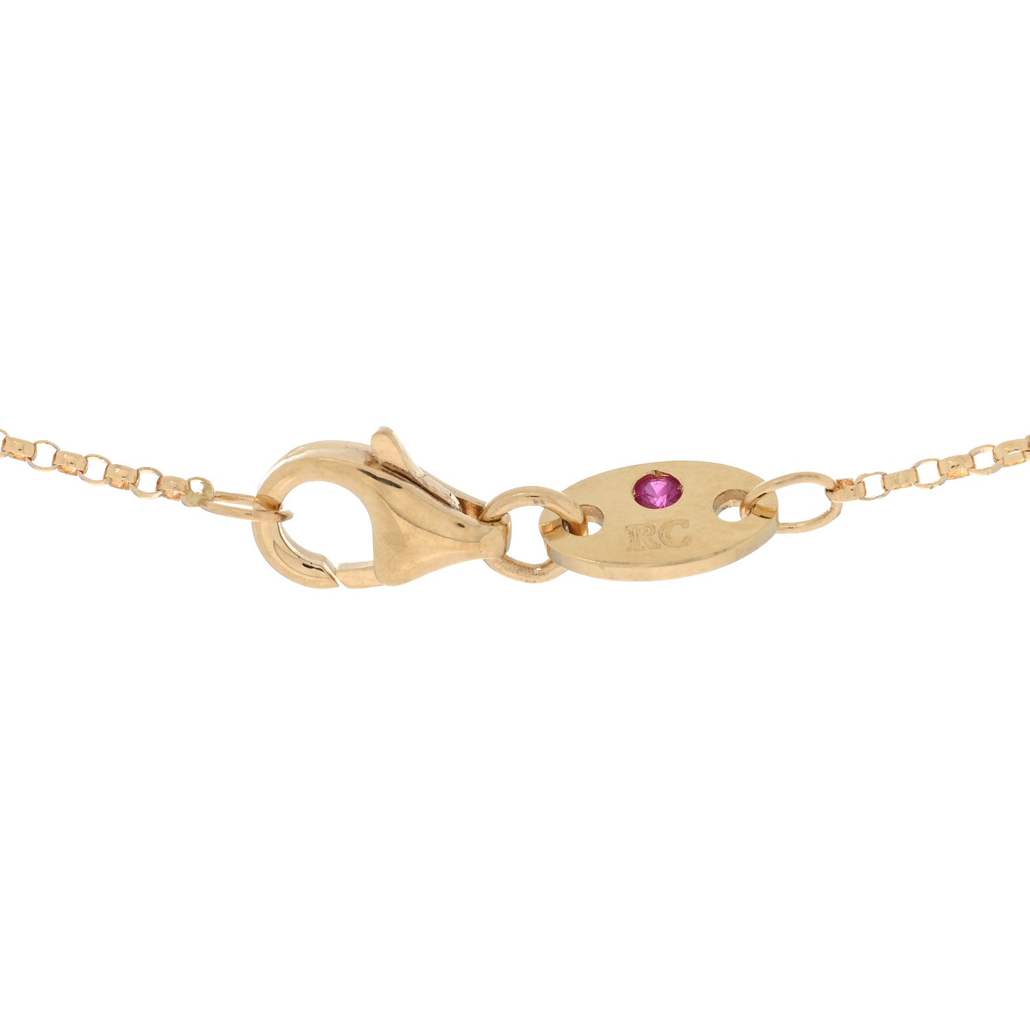 Roberto Coin 18K Yellow Gold Pois Mois Cross Pendant Necklace 4 of 4