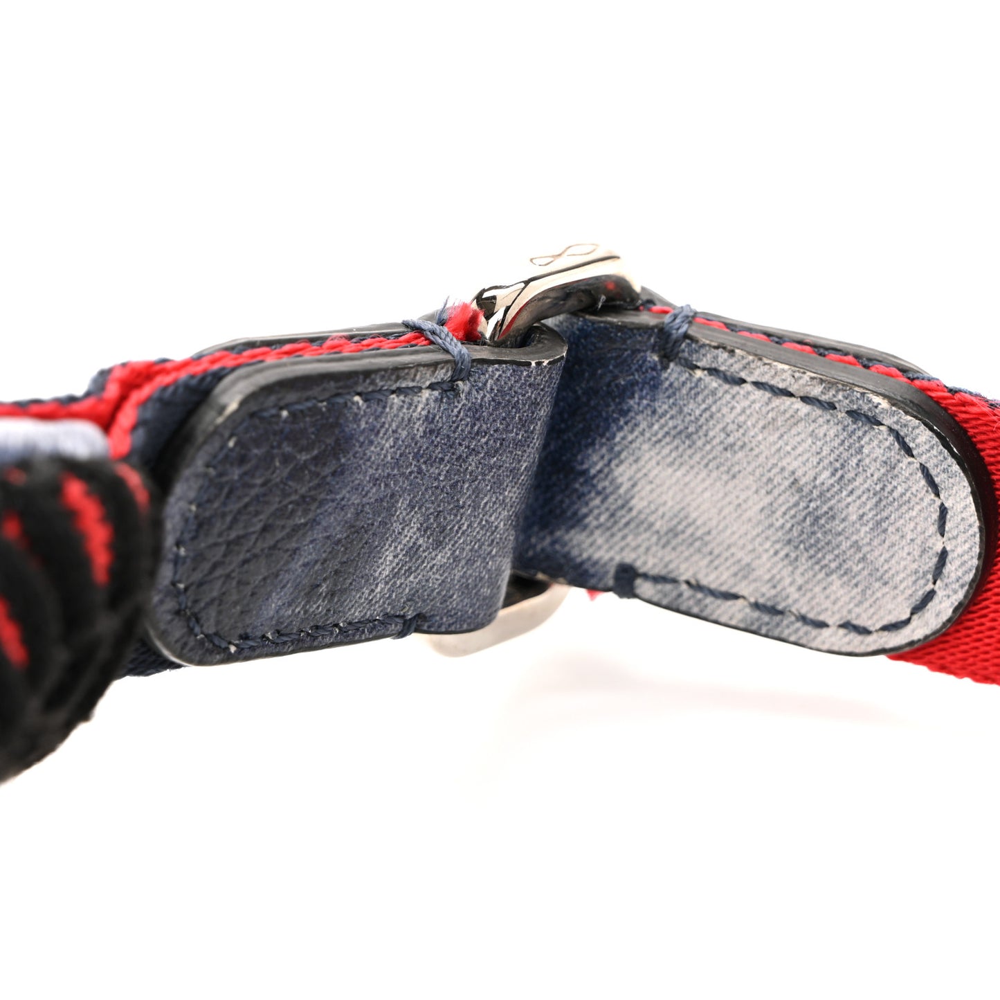 Canvas Spiked Paris NYC Belt Bag Blue