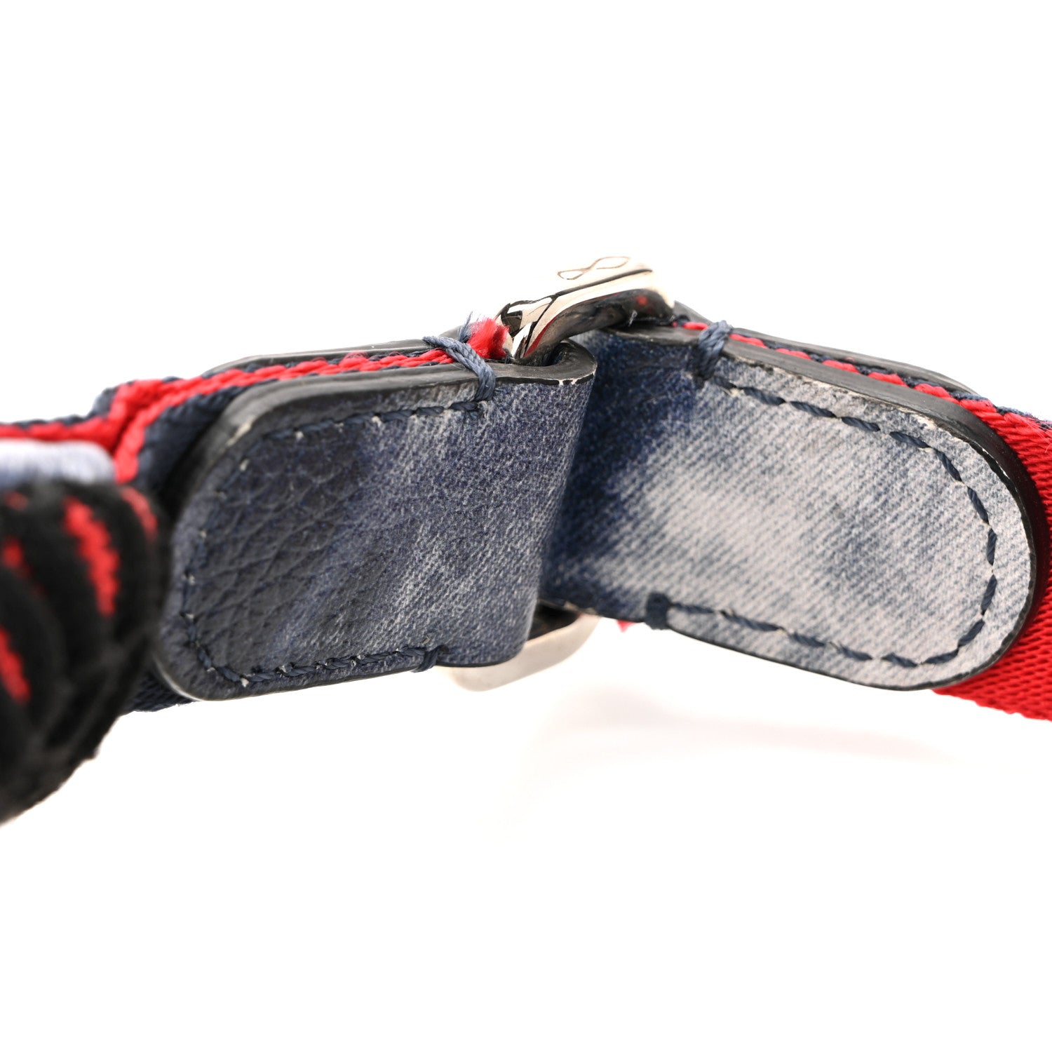 Christian Louboutin Canvas Spiked Paris NYC Belt Bag Blue 12 of 13