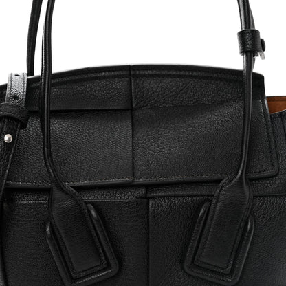 Bottega Veneta Grained Calfskin Mini Maxi Intrecciato Arco 33 Black 8 of 11