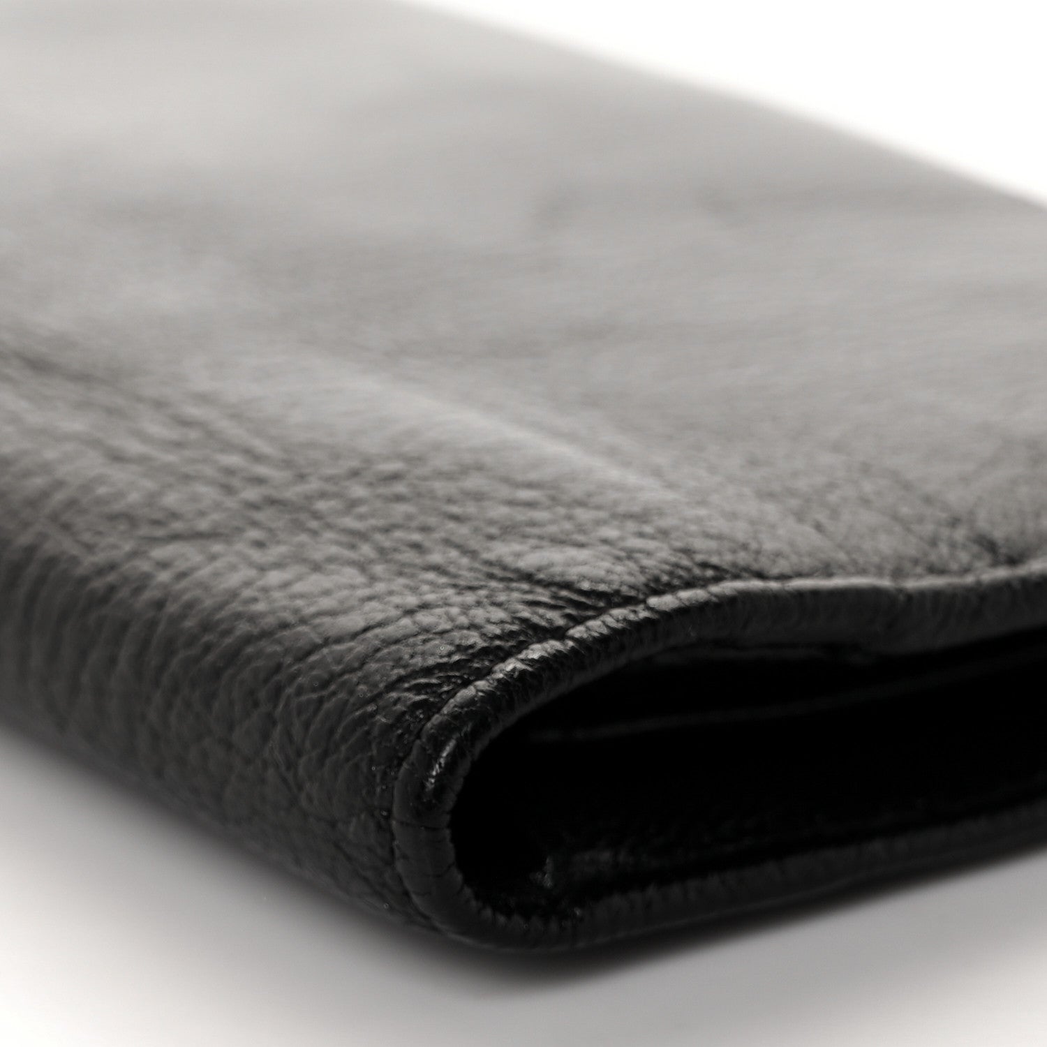 Chanel Goatskin CC Yen Wallet Black 7 of 8