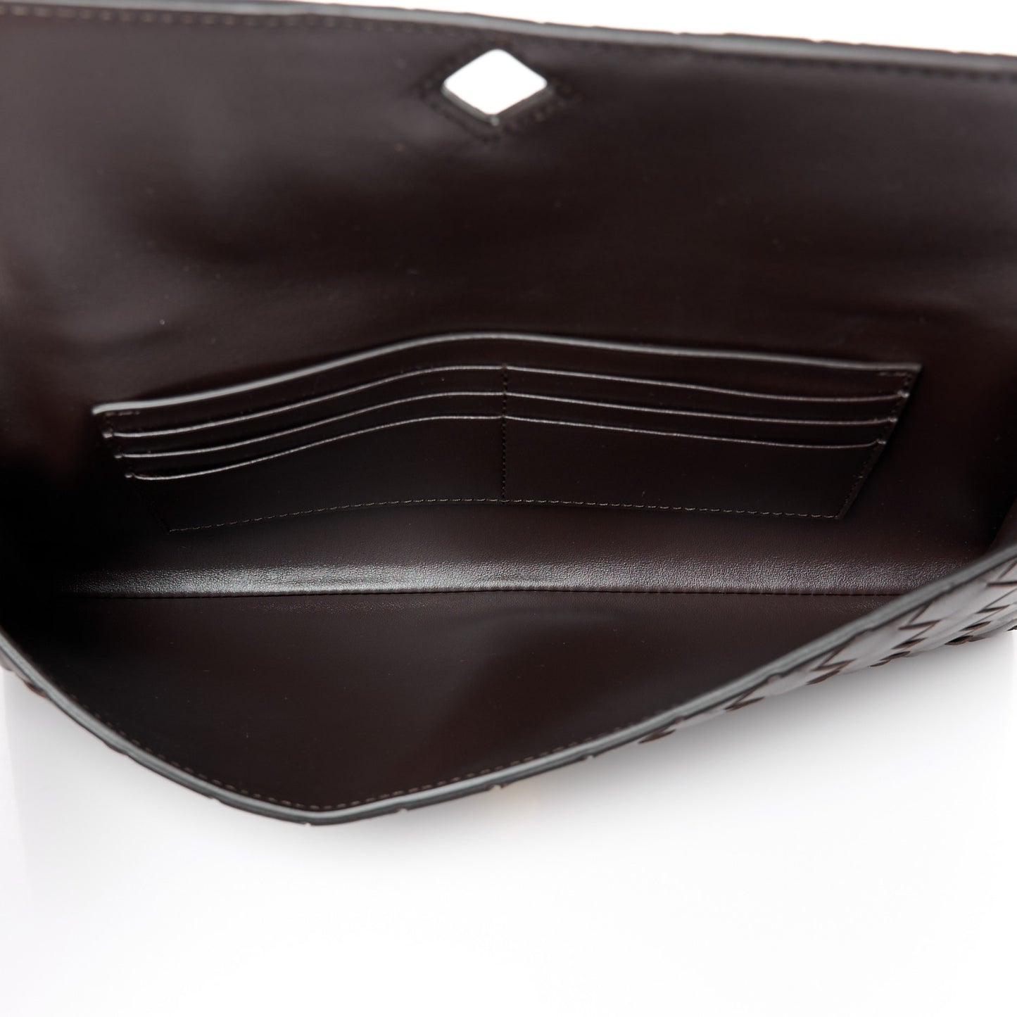 Nappa Intrecciato Long Andiamo Top Handle Clutch Fondant