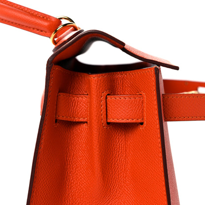 Hermes Epsom Kelly Sellier 28 Orange Poppy 14 of 42