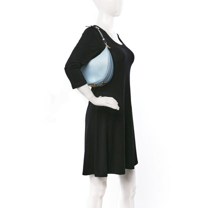 Fendi Vitello Grace Matte Small Fendigraphy Hobo Bag Azzurro Baby 2 of 9