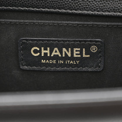 Chanel Caviar Quilted Medium Boy Flap Black 6 of 10