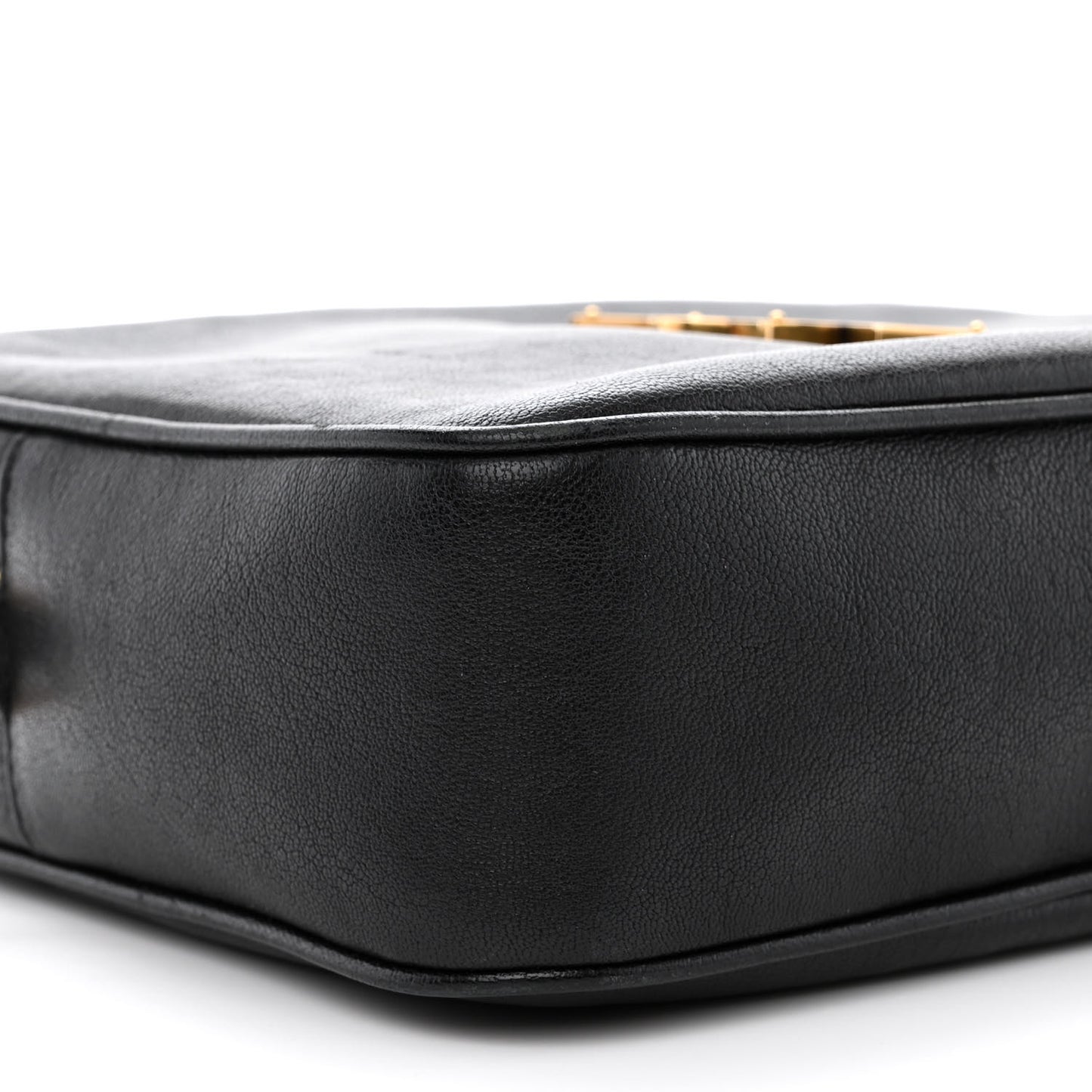Lambskin Monogram Small Lou Camera Bag Black