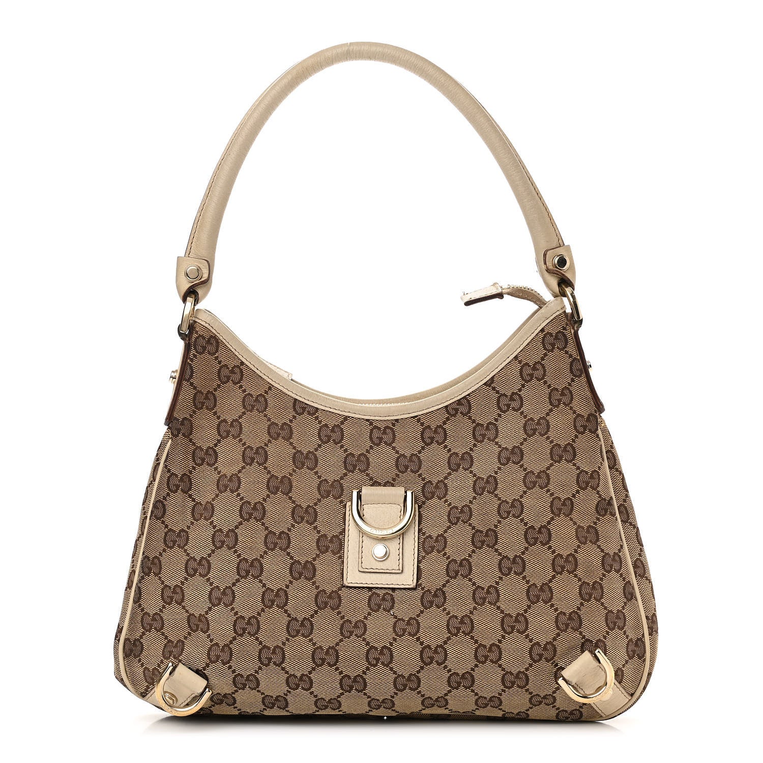 Gucci Monogram Medium Abbey D Ring Hobo Off White 1 of 15
