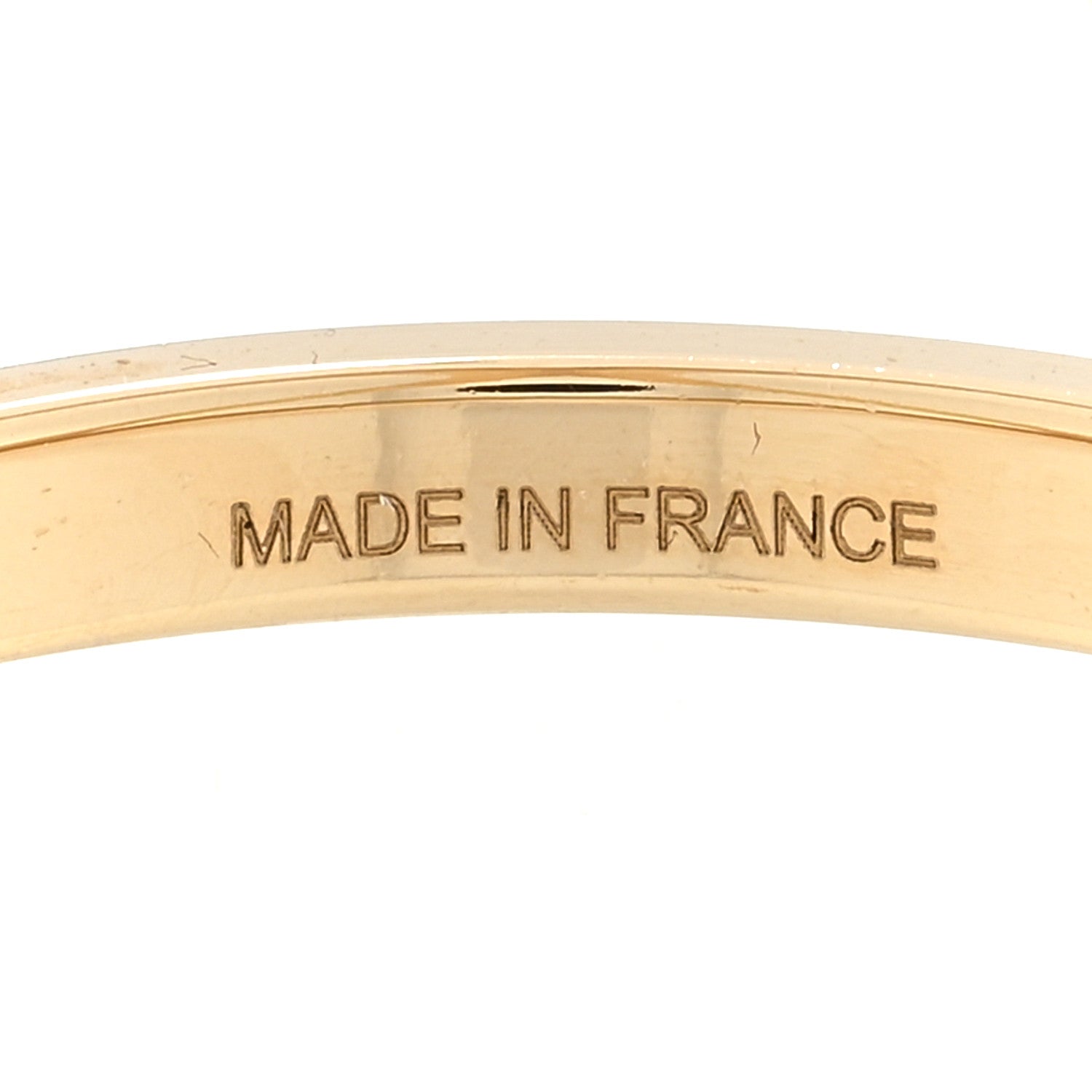 Hermes Permabrass Gold Plated Trio Scarf Ring 3 of 3