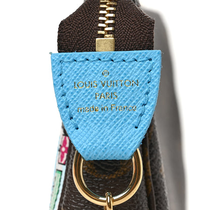 Louis Vuitton Monogram 2022 Christmas Animation Toyko Mini Pochette Accessories Blue 5 of 5