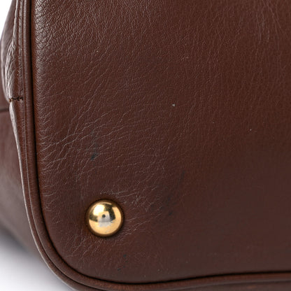 Saint Laurent Calfskin Belle de Jour Cabas Tote Brown 16 of 19