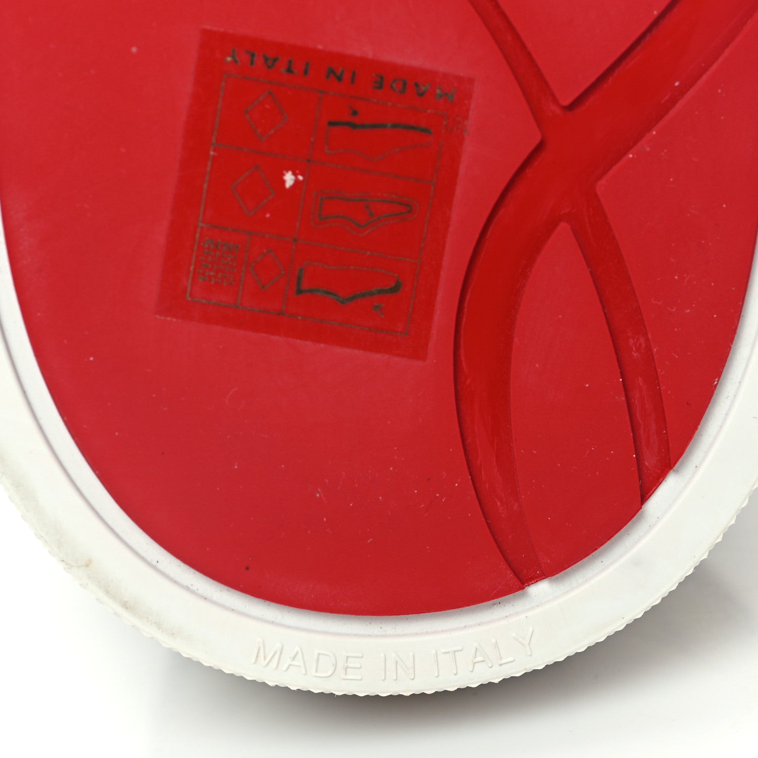 Christian Louboutin Calfskin Mens Adolon Junior Low Top Sneaker 42 White Kaki 6 of 8
