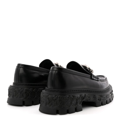 Louis Vuitton Calfskin Baroque Mens LV Loafers 8 Black 5 of 14
