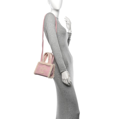 Telfar X UGG Suede Shearling Small Shopping Bag Pink 2 of 10