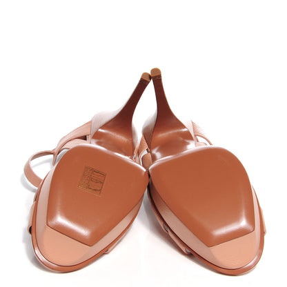 Saint Laurent Calfskin Tribute 75 Platform Sandals 39 Beige 5 of 7