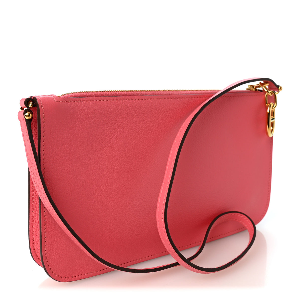 Hermes Evercolor Chaine d'Ancre Zipengo Pochette To Go Rose Azalee 3 of 10
