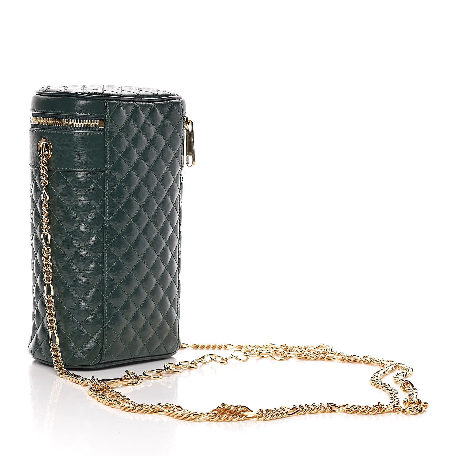 Gucci Calfskin Trapuntata Zumi Belt Bag Vintage Green 5 of 12
