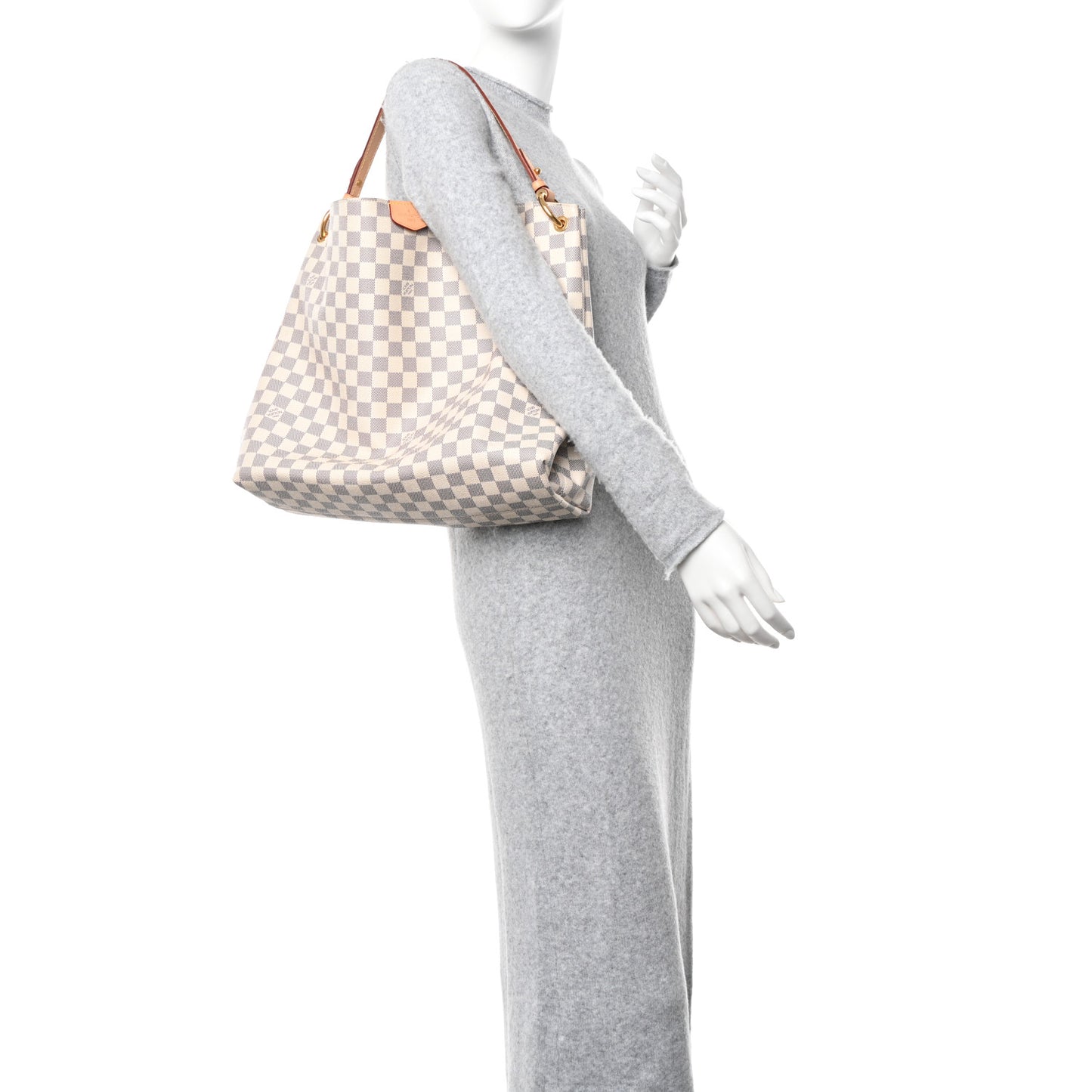 Damier Azur Graceful MM Rose Ballerine
