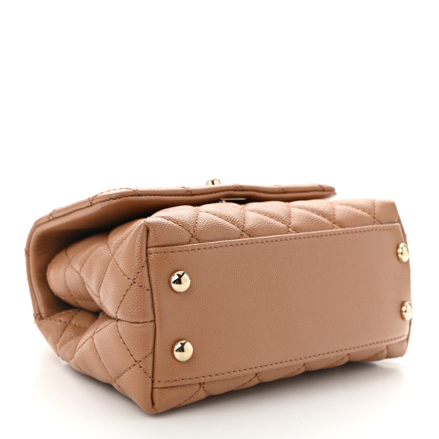 Chanel Caviar Quilted Extra Mini Coco Handle Flap Brown 4 of 10