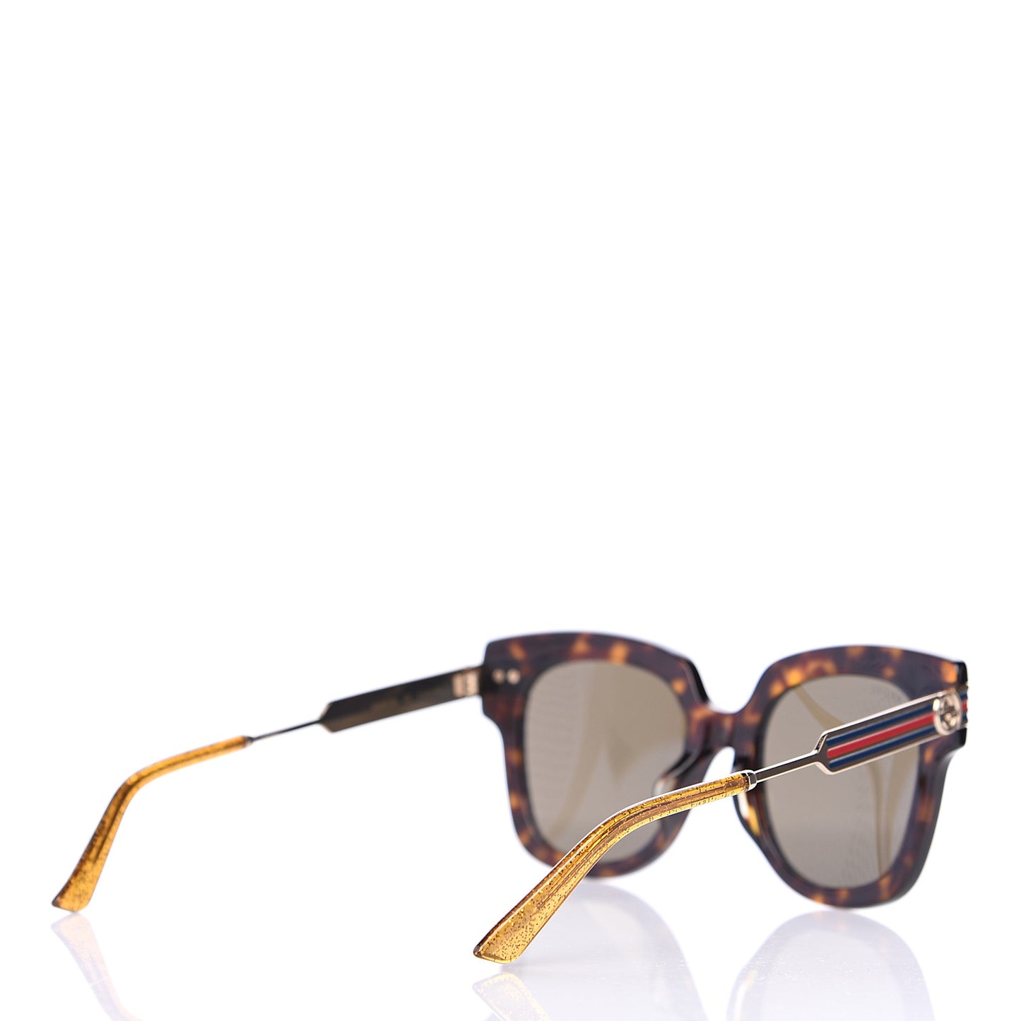 Acetate Square Frame Web GG0281SA Sunglasses Havana