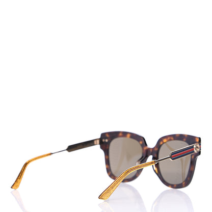 Gucci Acetate Square Frame Web GG0281SA Sunglasses Havana 4 of 6