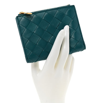 Bottega Veneta Nappa Intrecciato Bifold Zip Wallet Mallard 2 of 8