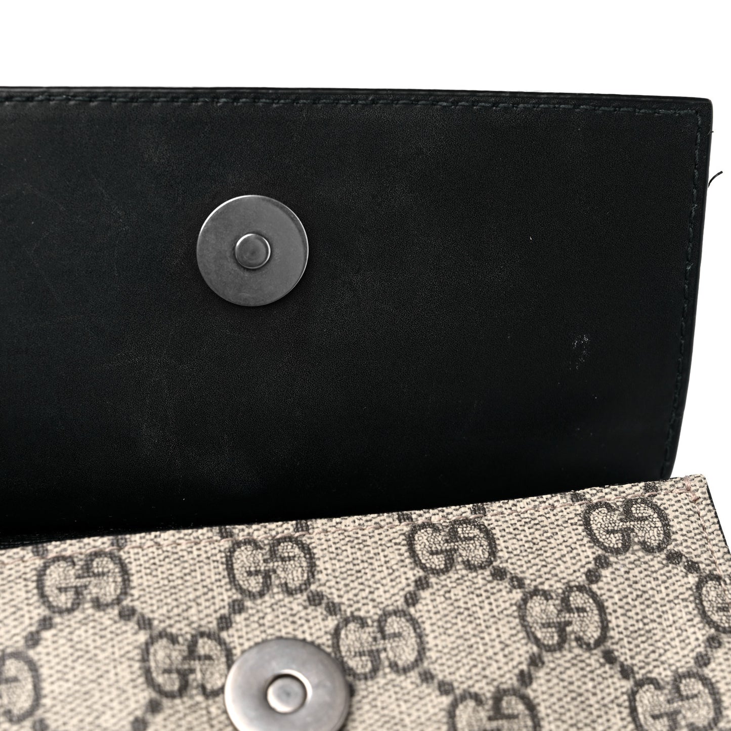 GG Supreme Monogram Web Belt Bag Black