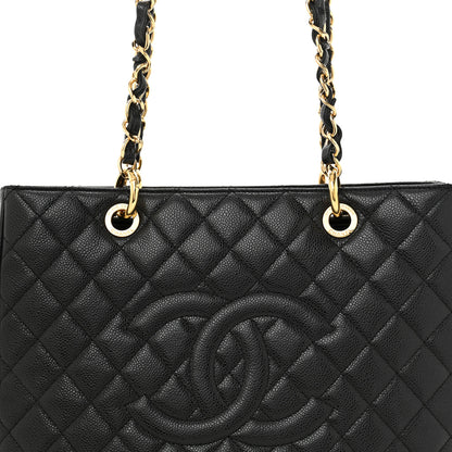 Chanel Caviar Quilted Grand Shopping Tote GST Black 9 of 13