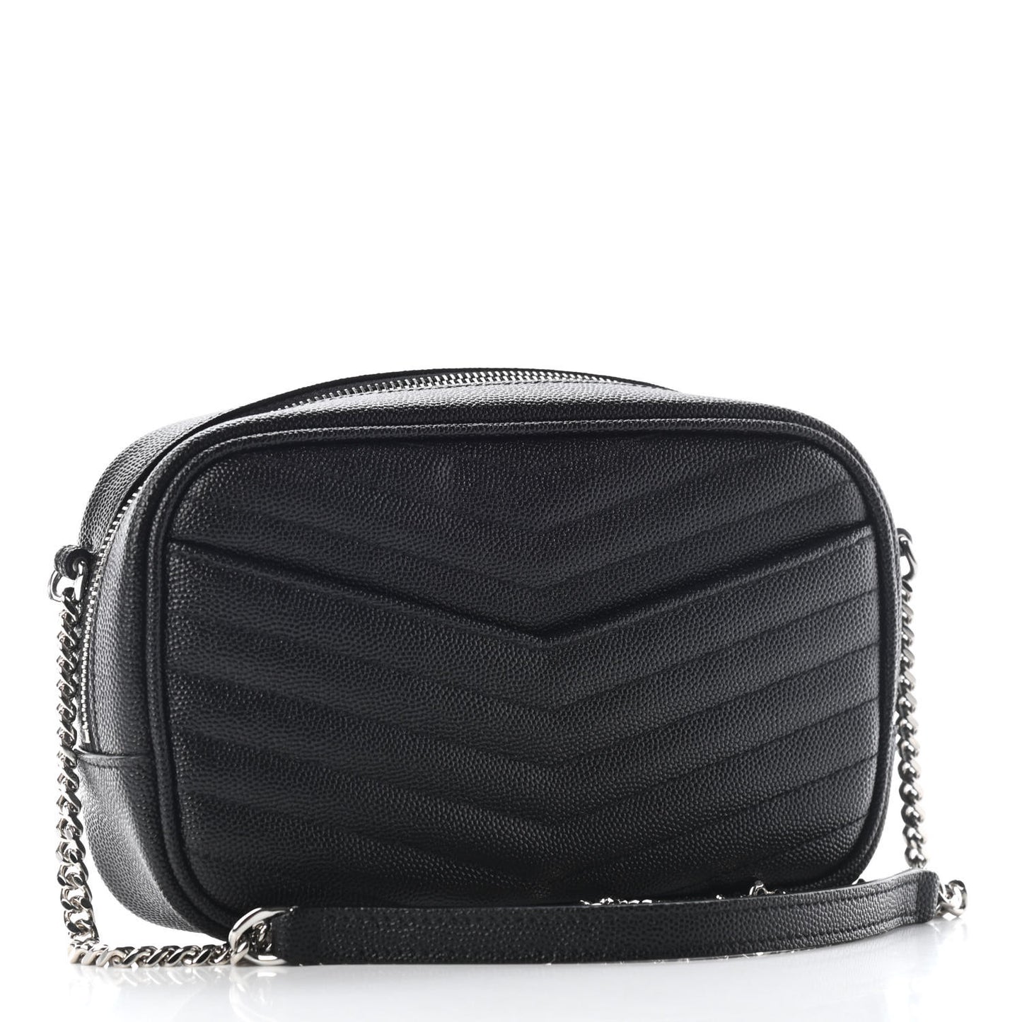 Grain De Poudre Matelasse Monogram Mini Lou Camera Bag Black