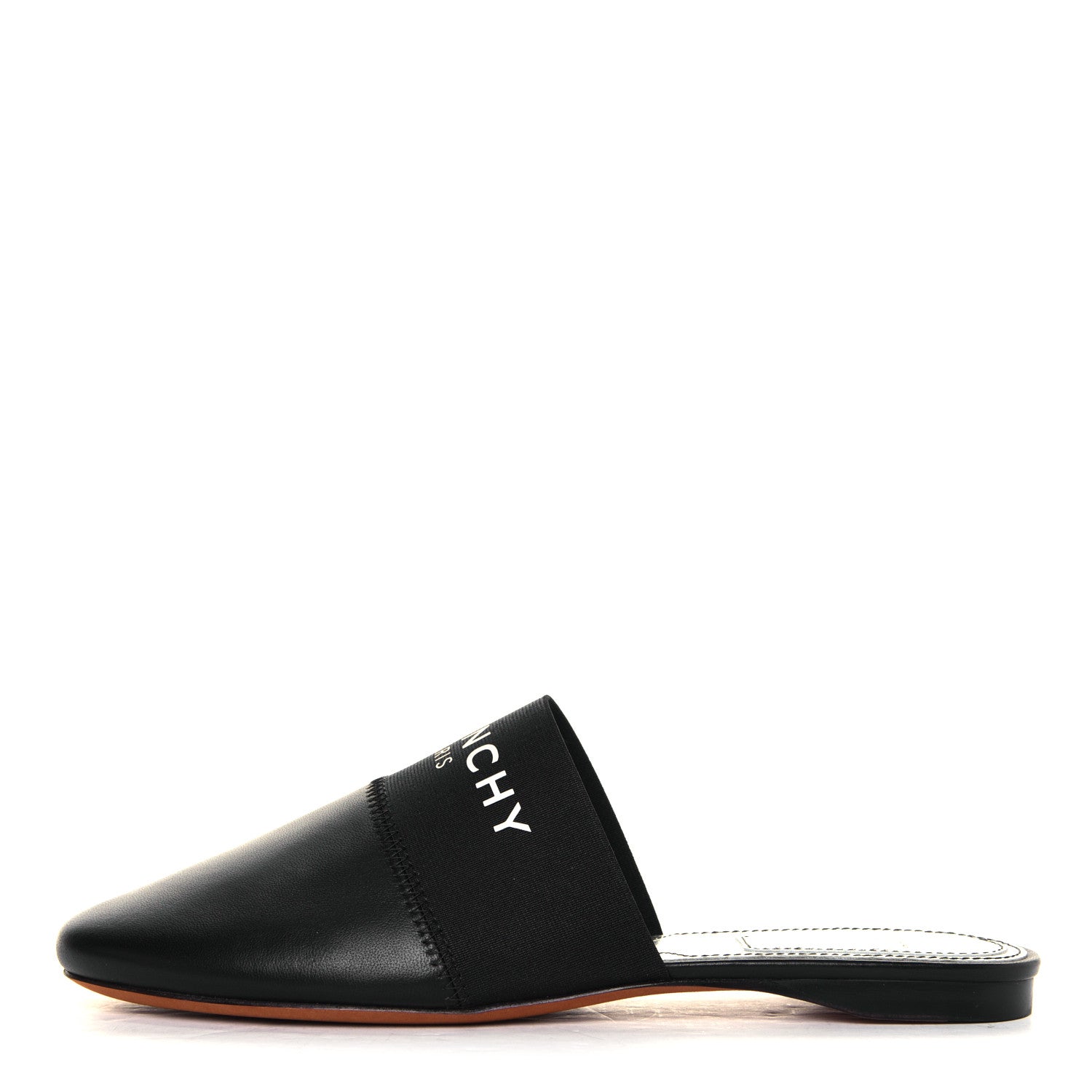 Givenchy Calfskin Bedford Logo Mule Slides 36.5 Black 1 of 8