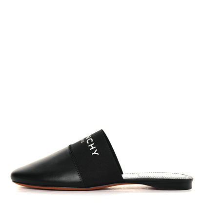Givenchy Calfskin Bedford Logo Mule Slides 36.5 Black 1 of 8
