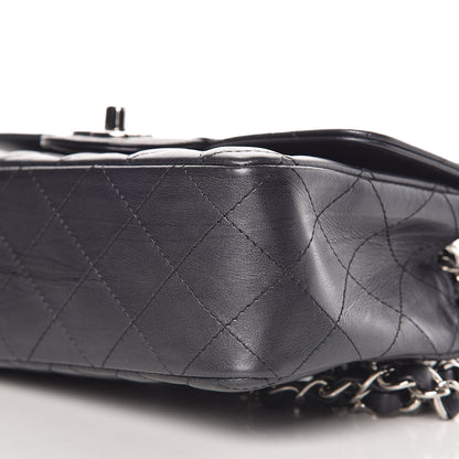 Chanel Iridescent Calfskin Quilted Mini Rectangular Flap Charcoal 6 of 11