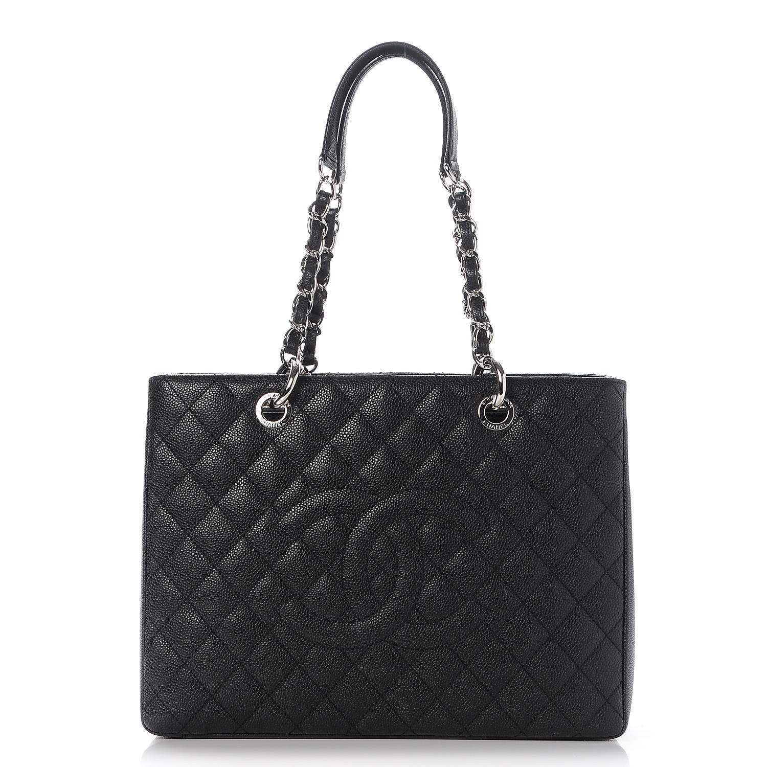 Chanel Caviar Quilted Grand Shopping Tote GST Black 1 of 8