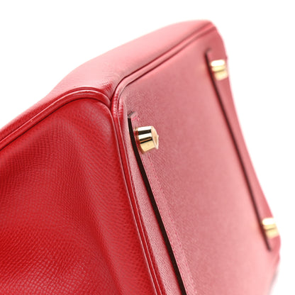 Hermes Epsom Birkin 30 Rouge Casaque 8 of 36