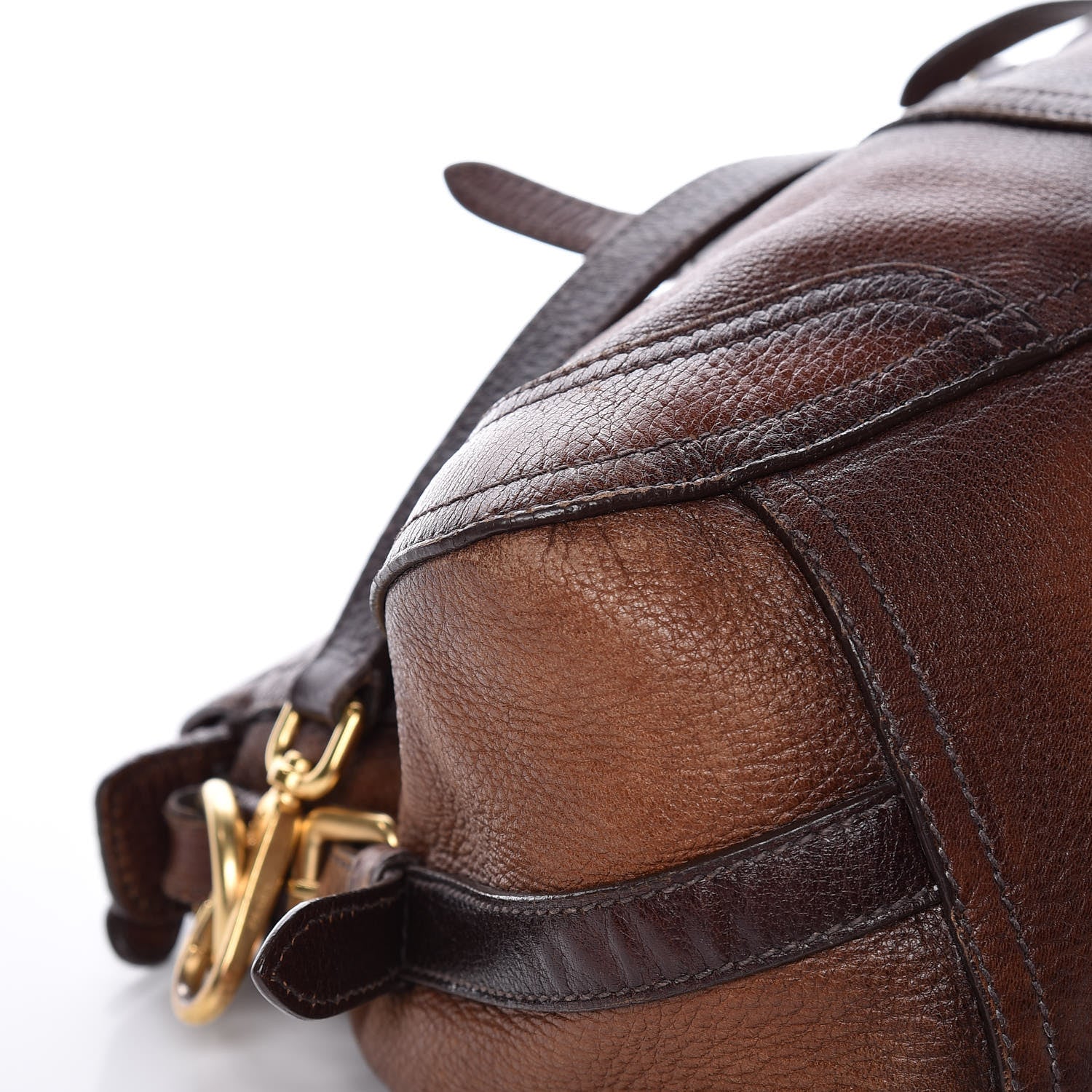 Prada Cervo Antik Shopping Satchel Cacao Sfumato 22 of 23