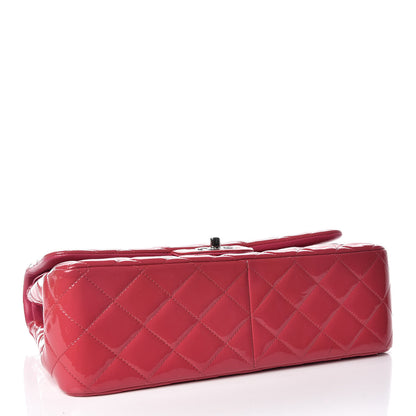 Chanel Patent Quilted Jumbo Double Flap Pink 4 of 9